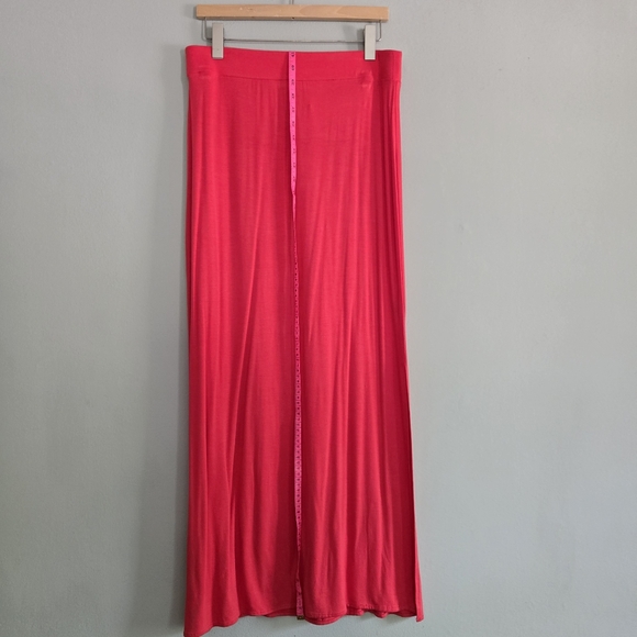 NWT The Limited Coral Side Slit Maxi Skirt - Picture 8 of 11